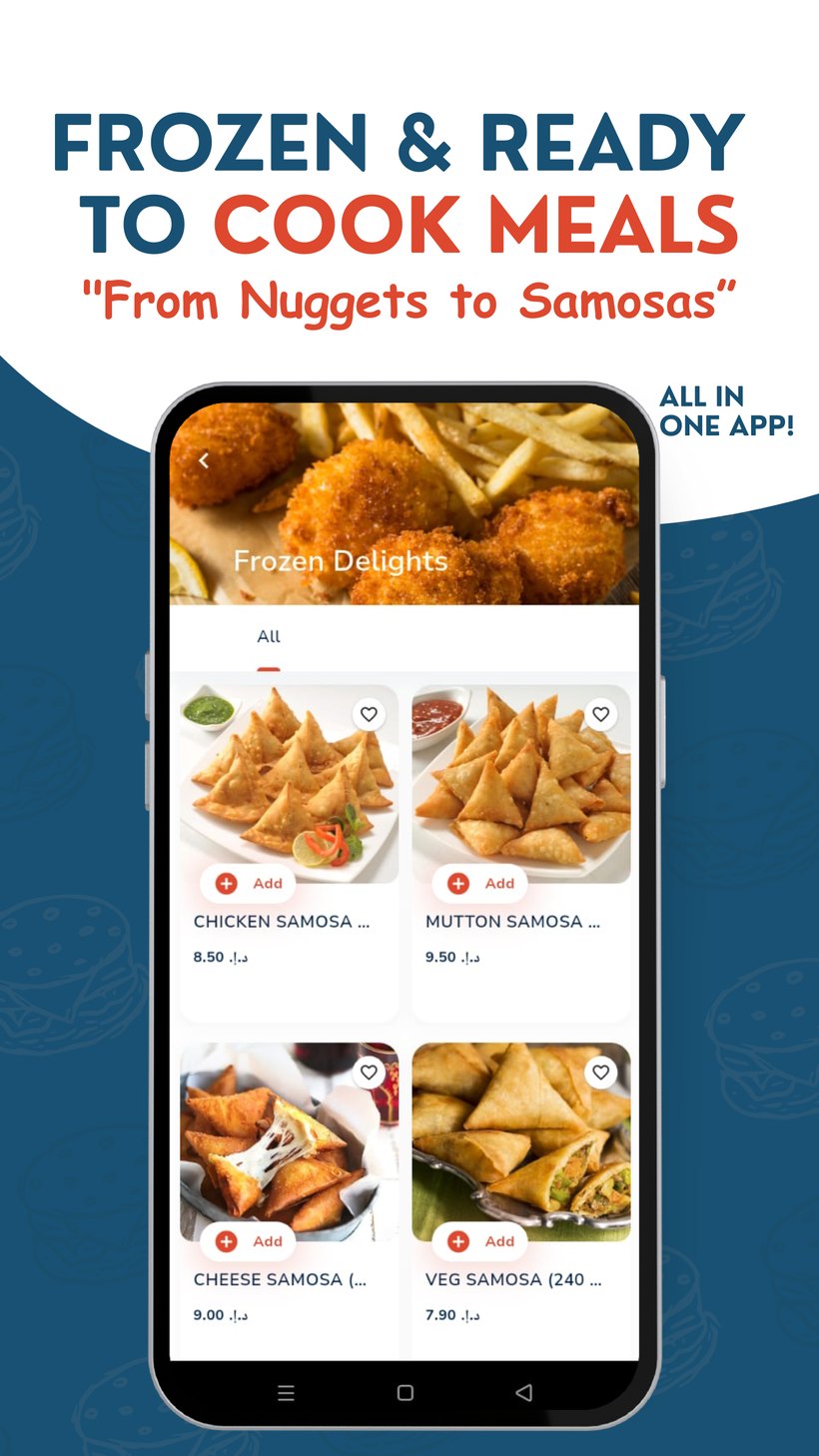 Frozen & ready-to-cook meals, from nuggets to samosas